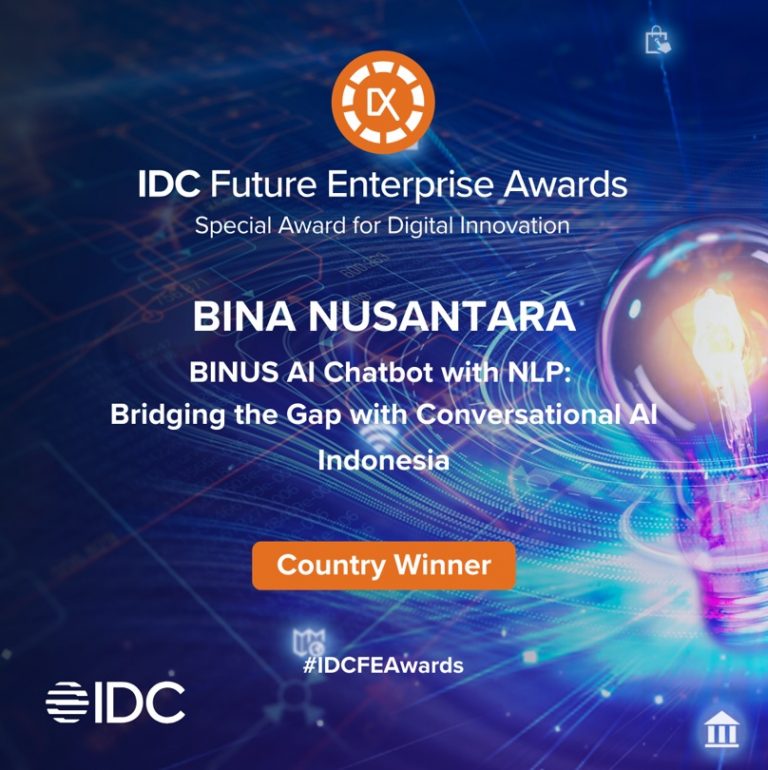Transformasi Digital Bawa BINA NUSANTARA Raih Special Award for Digital Innovation for Indonesia dari IDC Awards 2024